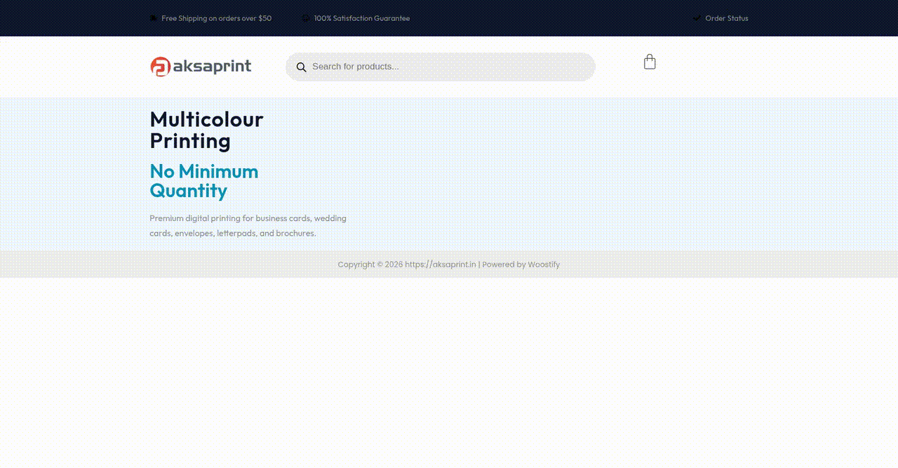 Enhanced Online Ordering Experience for Print Services Business