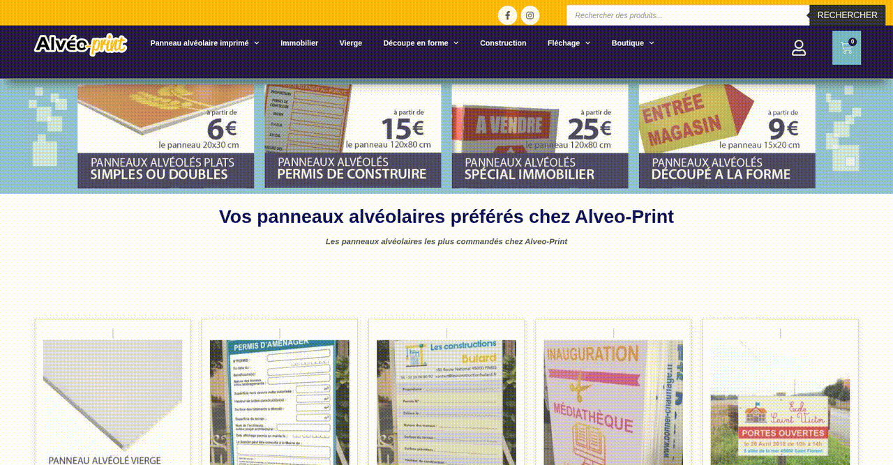 E-Commerce Enhancement for Custom Printed Signage Solutions screenshot 1