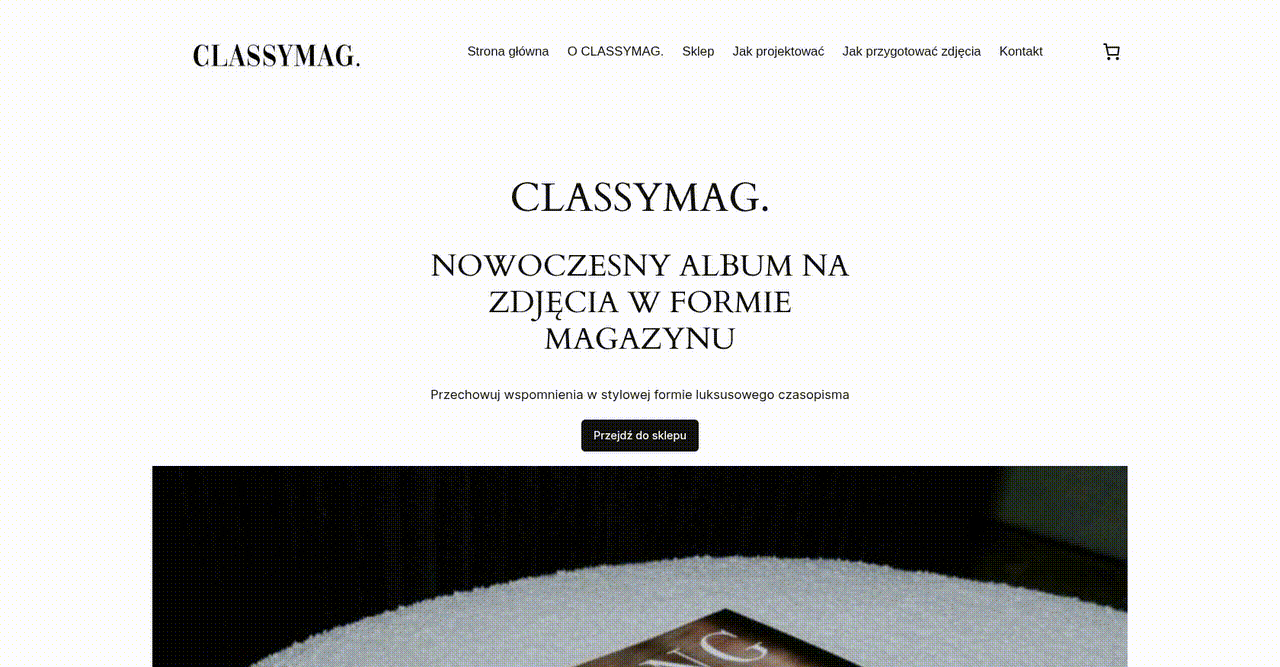 E-commerce Transformation for Magazine-Style Photobook Ordering screenshot 1
