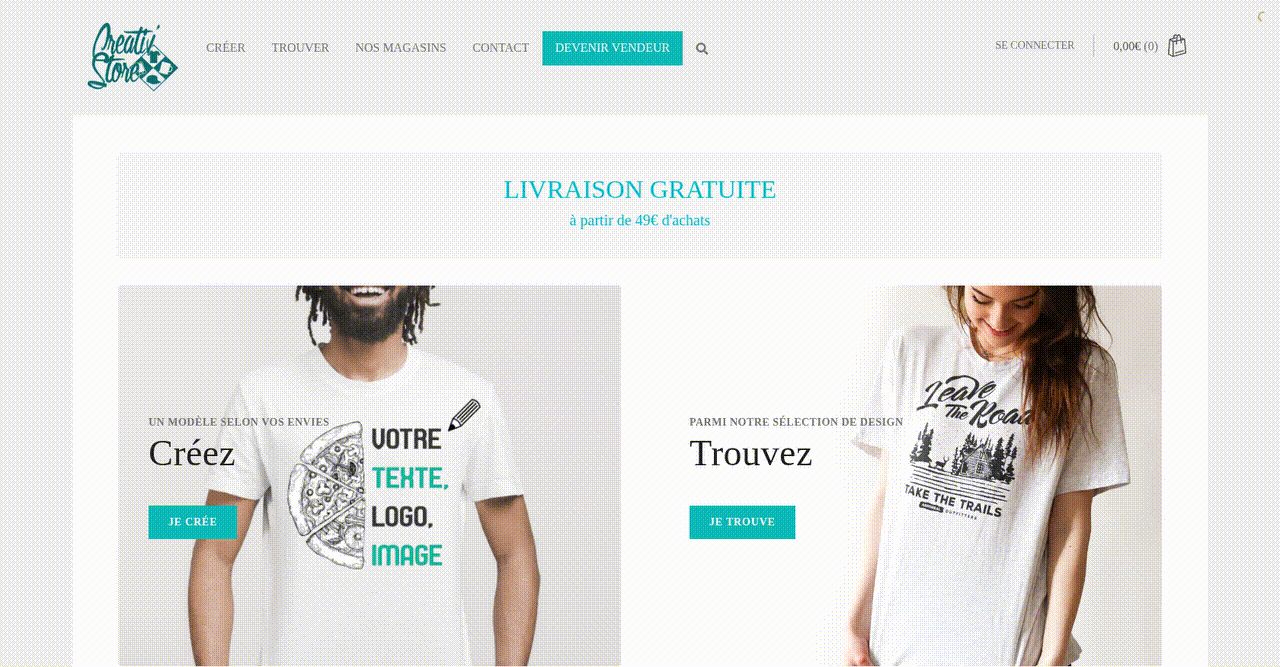 Enhancing the Personalized Print Ordering Experience for CreativStore screenshot 1