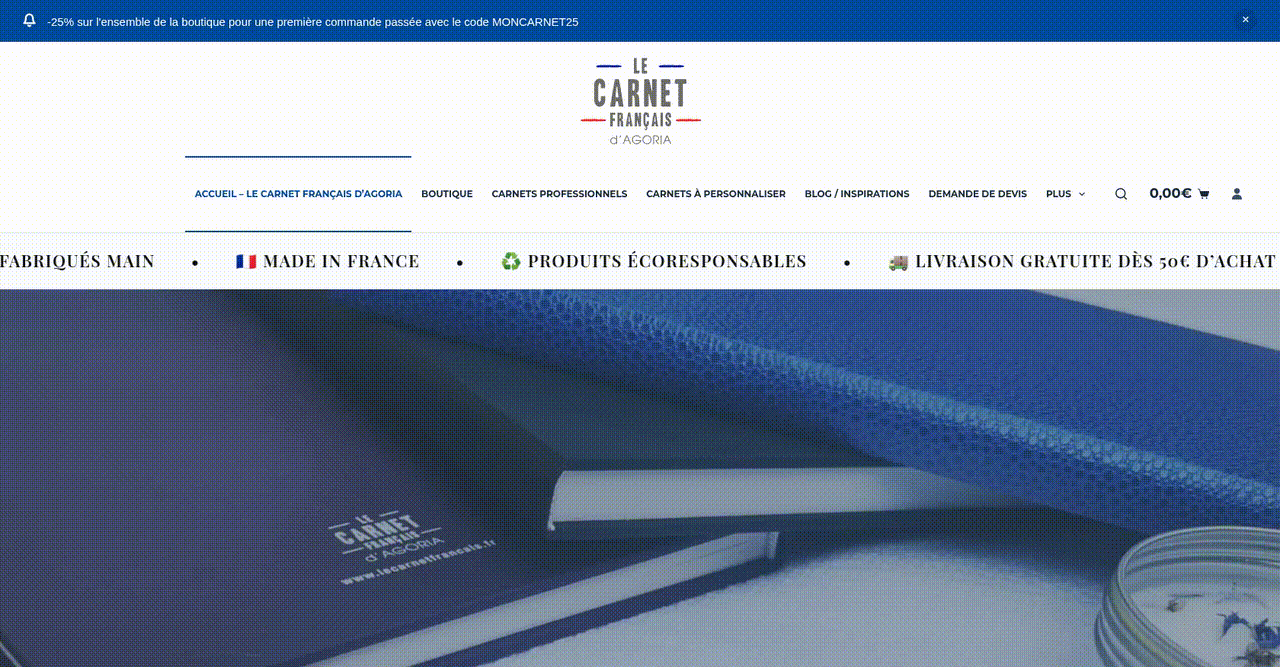 Enhanced E-Commerce Ordering Solution for Custom Notebooks and Stationery screenshot 1