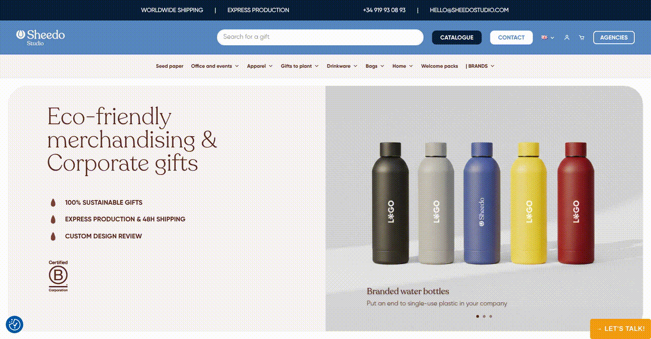 Online Custom Merchandise Ordering and Portfolio Enhancement screenshot 1