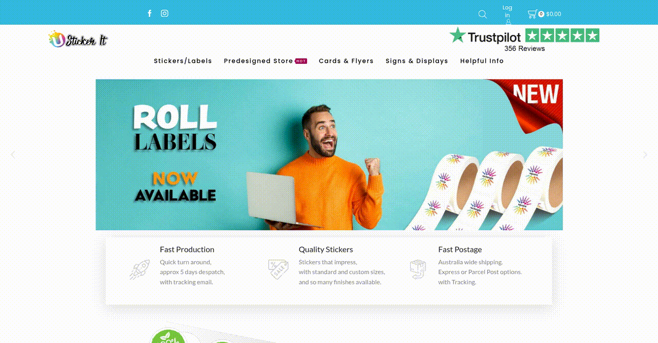 Streamlined Online Ordering for Custom Label Solutions screenshot 1