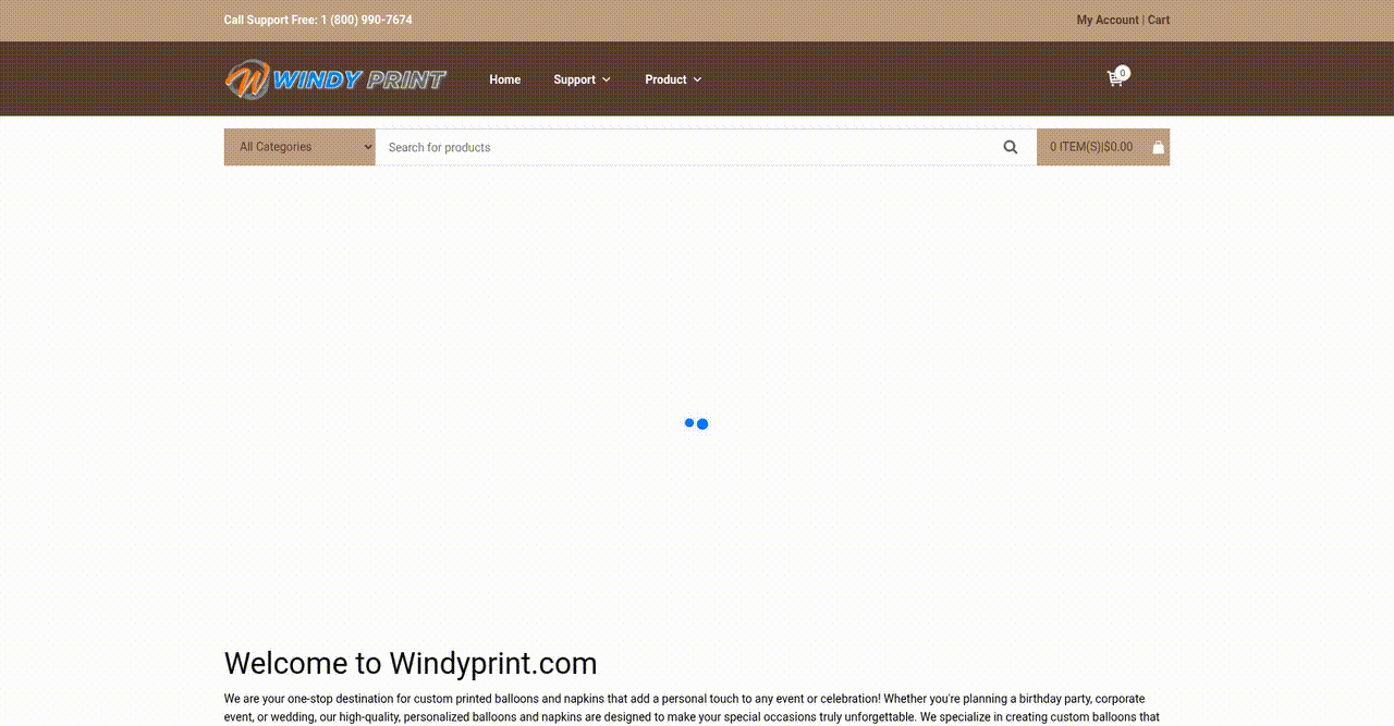 Optimized E-commerce Experience for Custom Printed Event Products screenshot 1