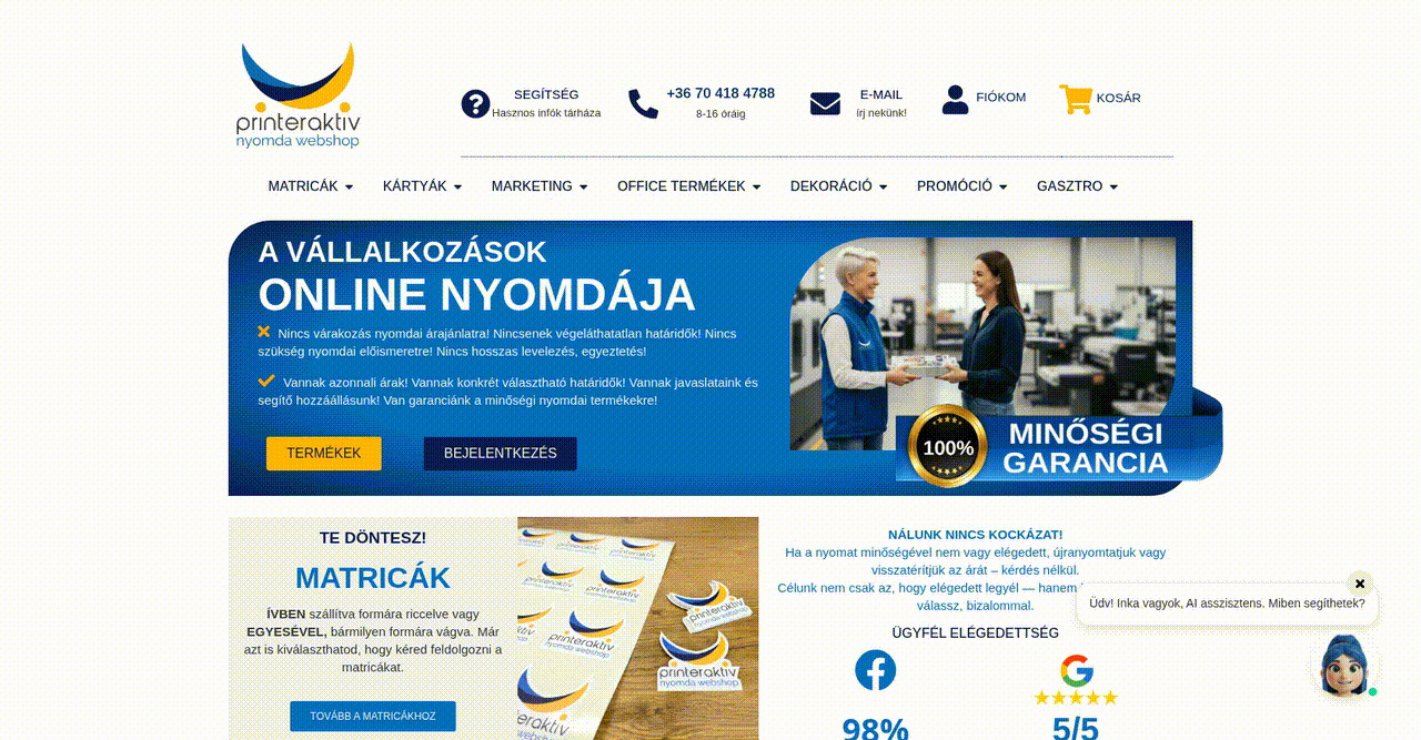 Enhanced Online Ordering for Customized Print Products screenshot 1