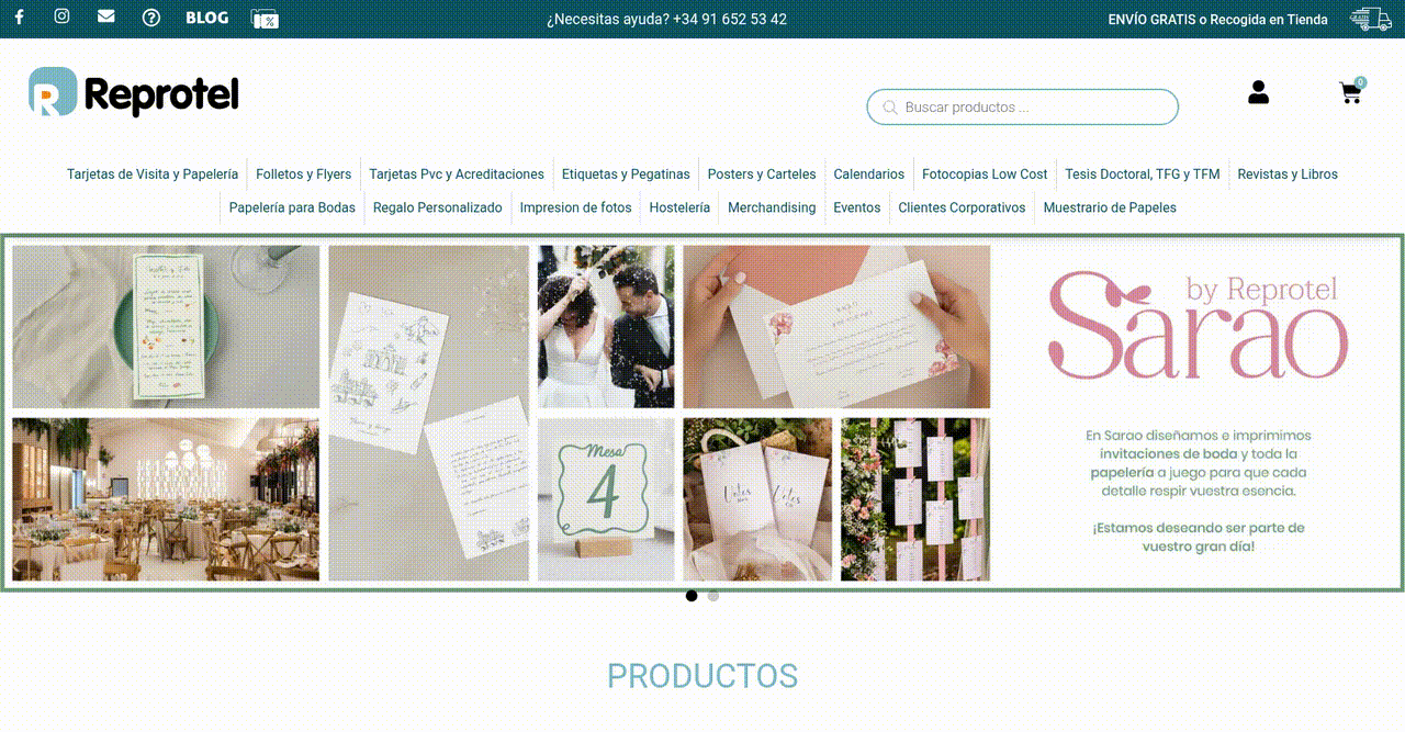 Ecommerce Enhancement for Efficient Print Product Ordering and Design screenshot 1